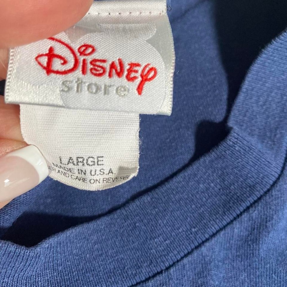 Vintage 90s Disney Store Mickey‎ Mouse USA Patriotic T-Shirt large Made in USA - Picture 2 of 5